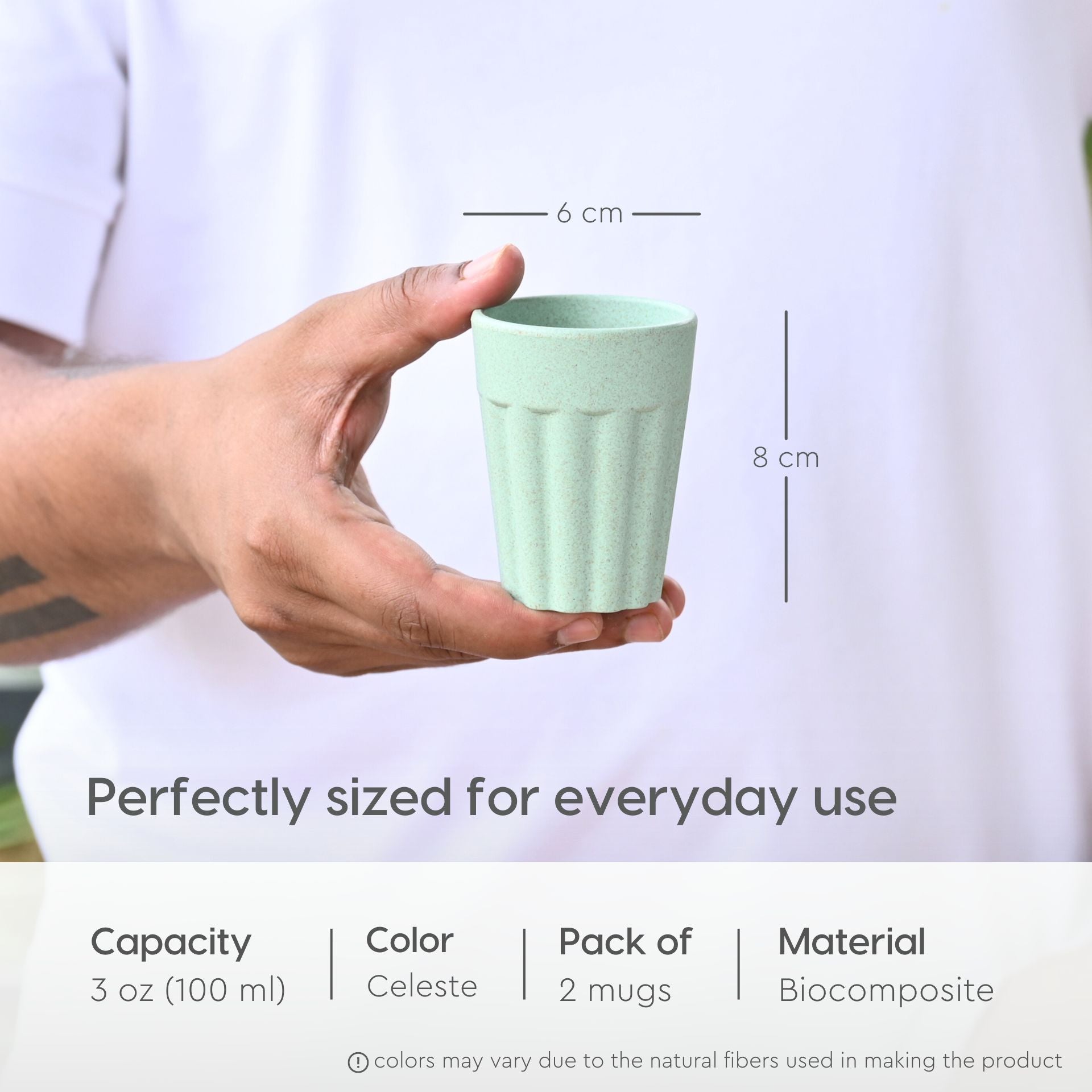 Unbreakable Chai Cups – 100ml (Set of 2)