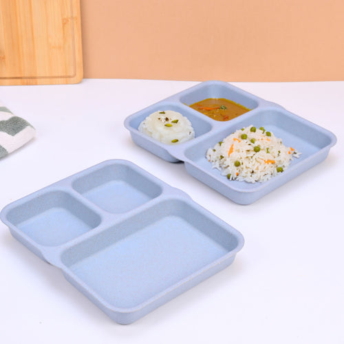 Eco 3-Partition Kids Plates – Set of 2 (8-inch)