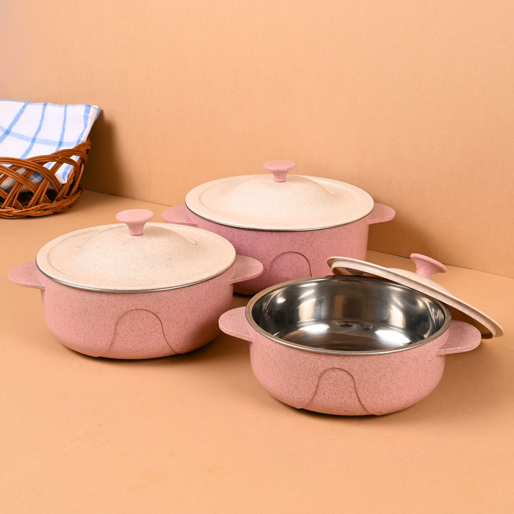 Curve Eco Serving Bowls with Lids – Set of 3 (1000ml, 750ml, 500ml)