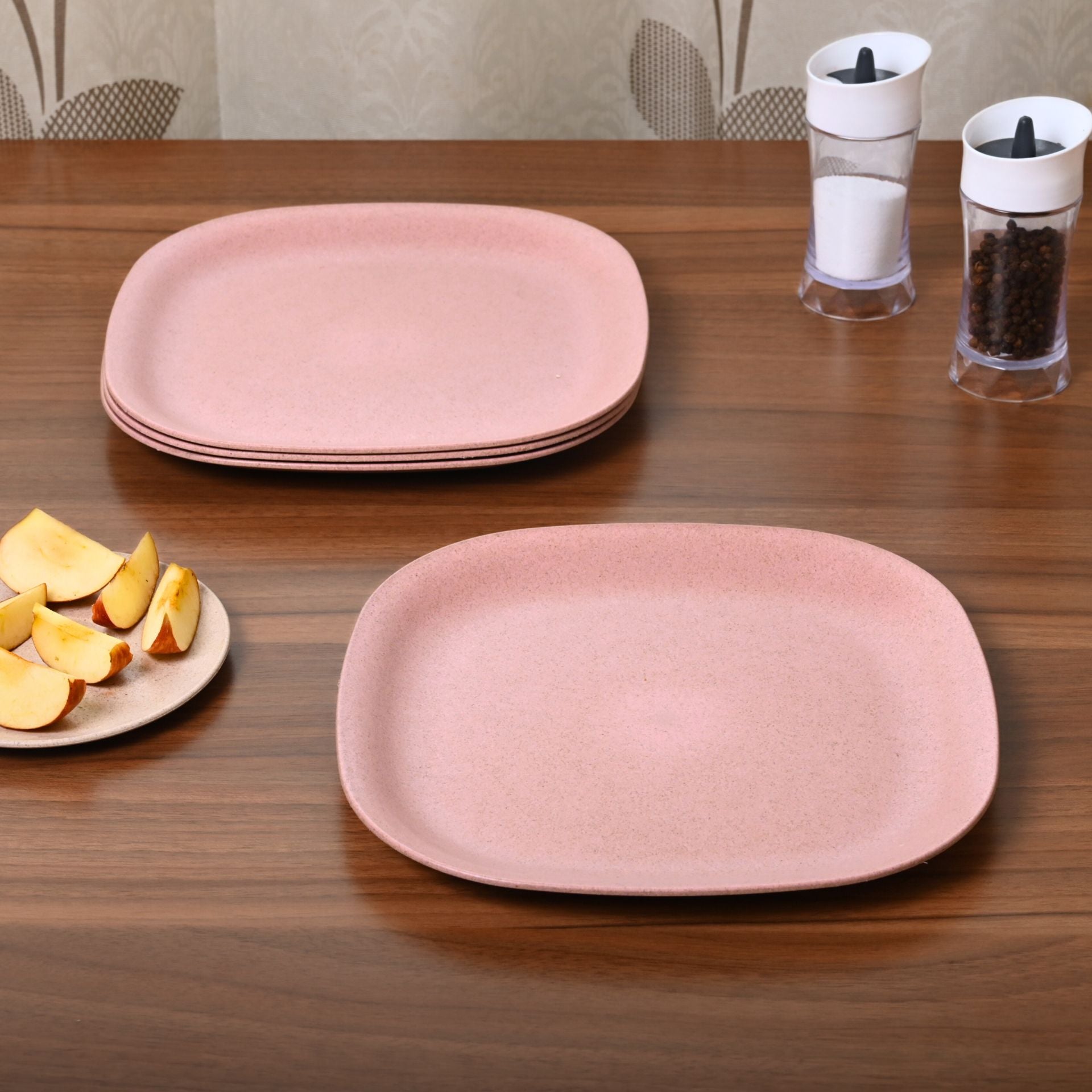 Eha Eco-Friendly Square Dinner Plates – Set of 4 (11-inch)