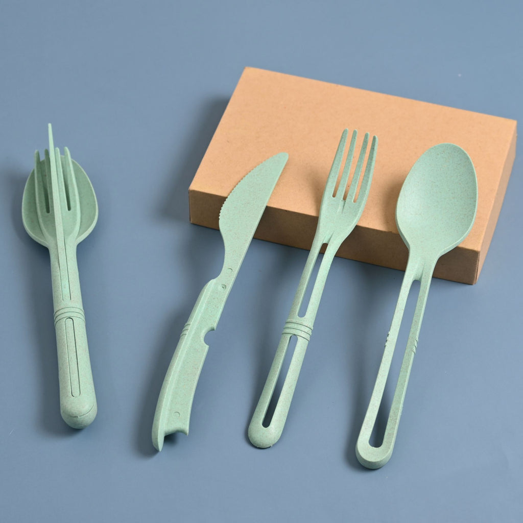 Eha Eco-Friendly Cutlery Set – Set of 2 | Fork, Spoon & Knife