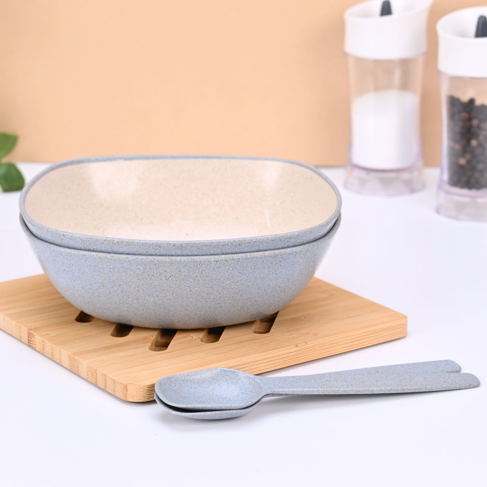 Eco-Friendly Veg Bowl Set – 600 ml - Set of 2