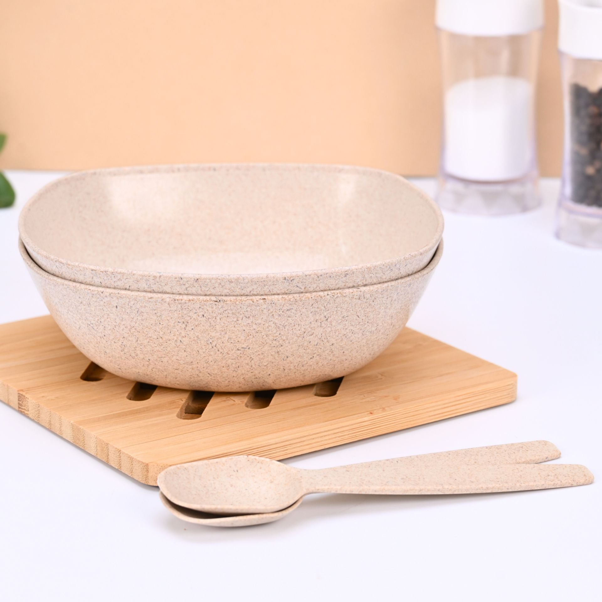 Eco-Friendly Veg Bowl Set – 600 ml - Set of 2