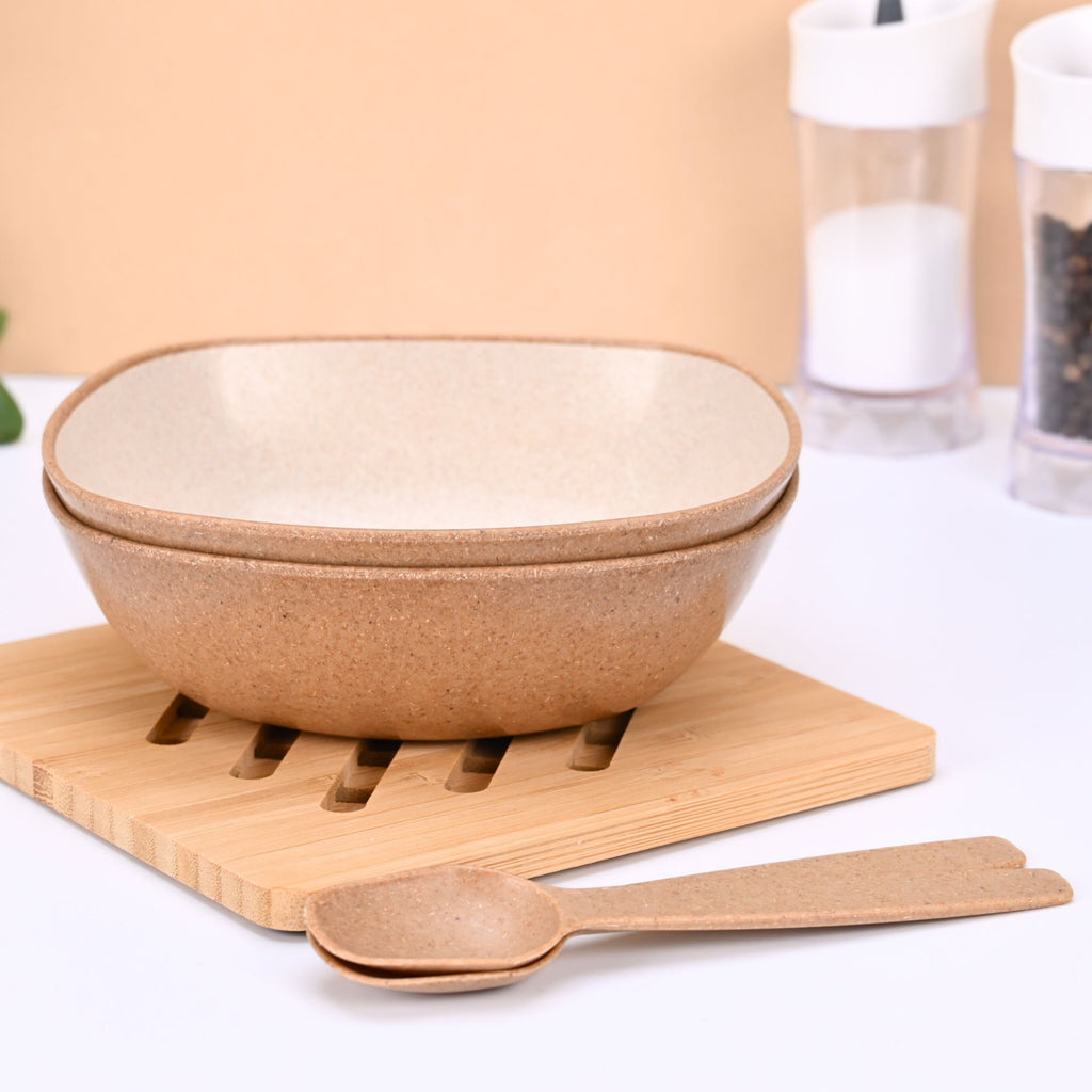 Eco-Friendly Veg Bowl Set – 600 ml - Set of 2